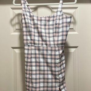 Aeropostale Pink Plaid Mini Dress